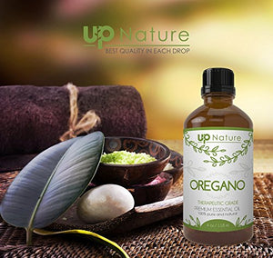 UpNature Wild Oregano Oil 4 OZ - 100% Pure and Natural, Undiluted and Unfiltered, GMO Free, Premium Quality - Oil of Oregano Is Perfect For Use For Colds, Sore Throats, Coughs