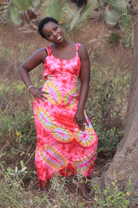 Women's African Tie Dye Dresses